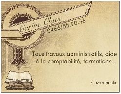 Carine Claes - Ecrivain Public - Assistance Administrative